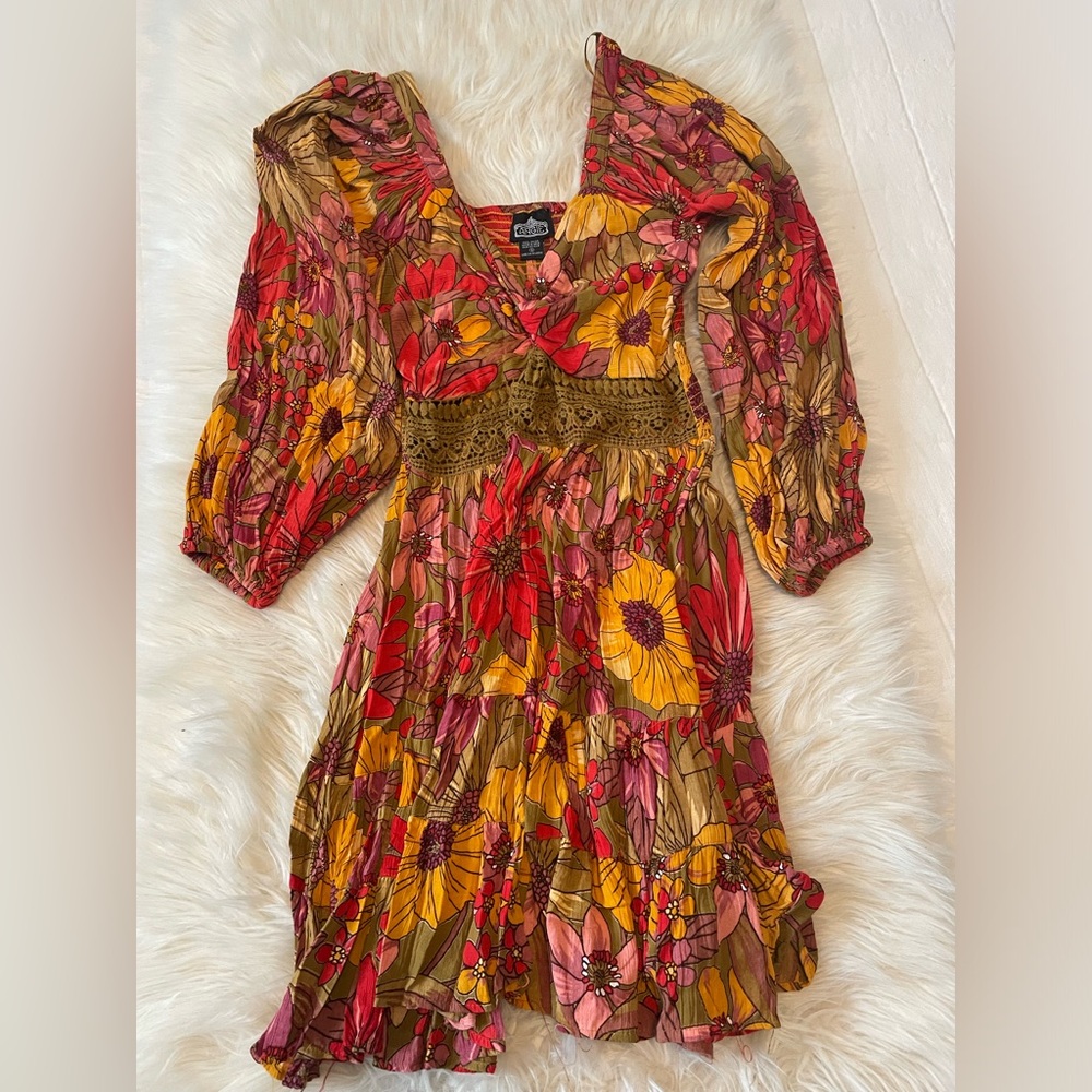 Angie floral dress